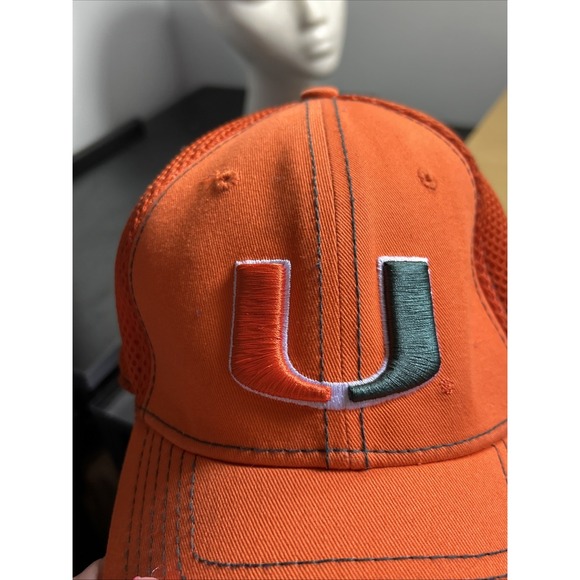 New Era University of Miami Hurricanes Hat Children's Orange - Picture 5 of 10